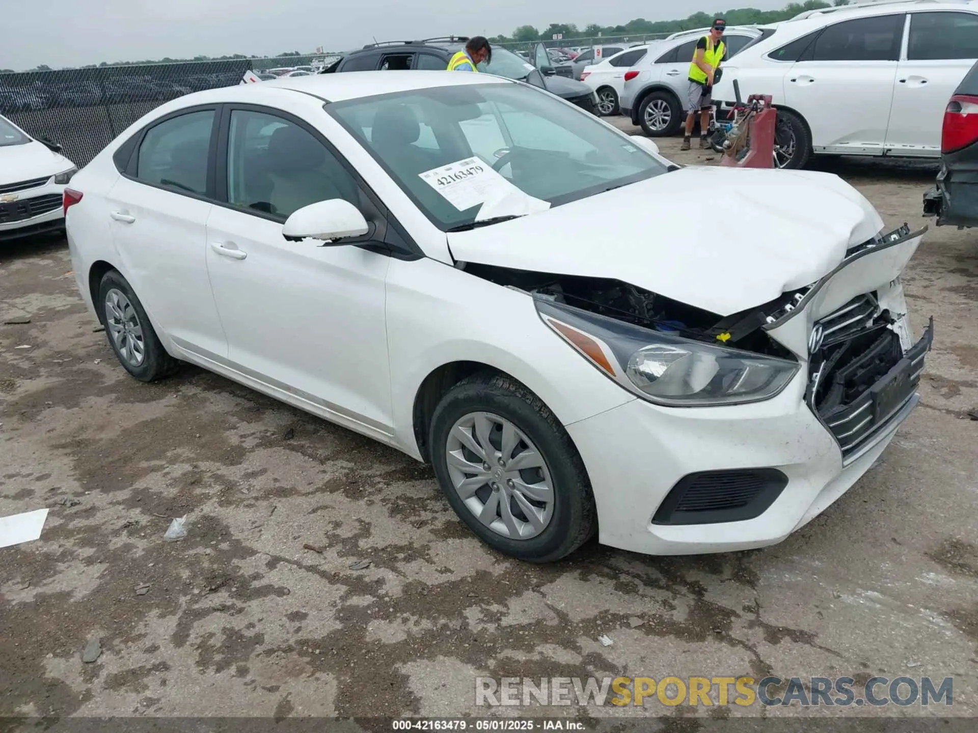1 Photograph of a damaged car 3KPC24A61NE171775 HYUNDAI ACCENT 2022