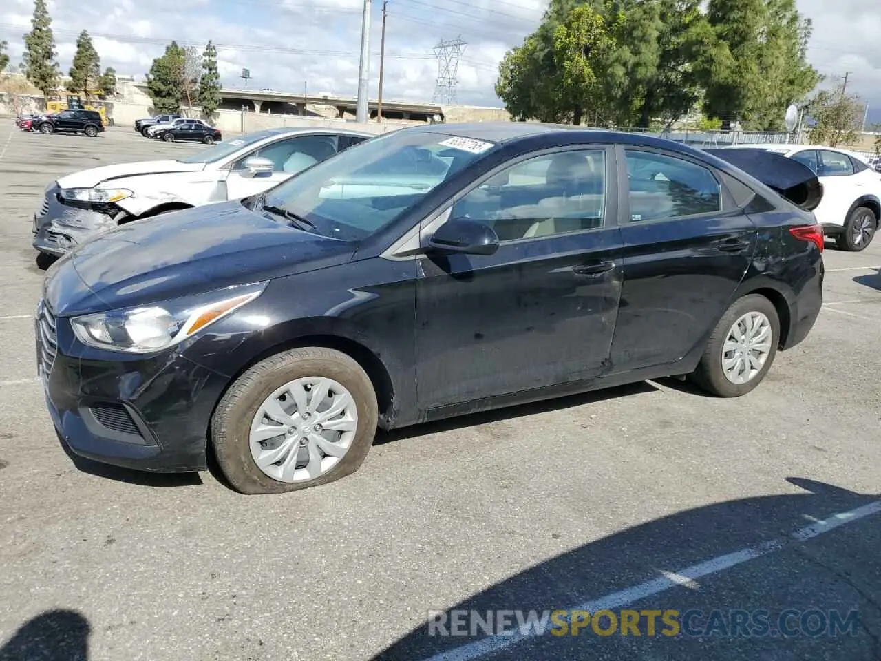 1 Photograph of a damaged car 3KPC24A61NE172568 HYUNDAI ACCENT 2022