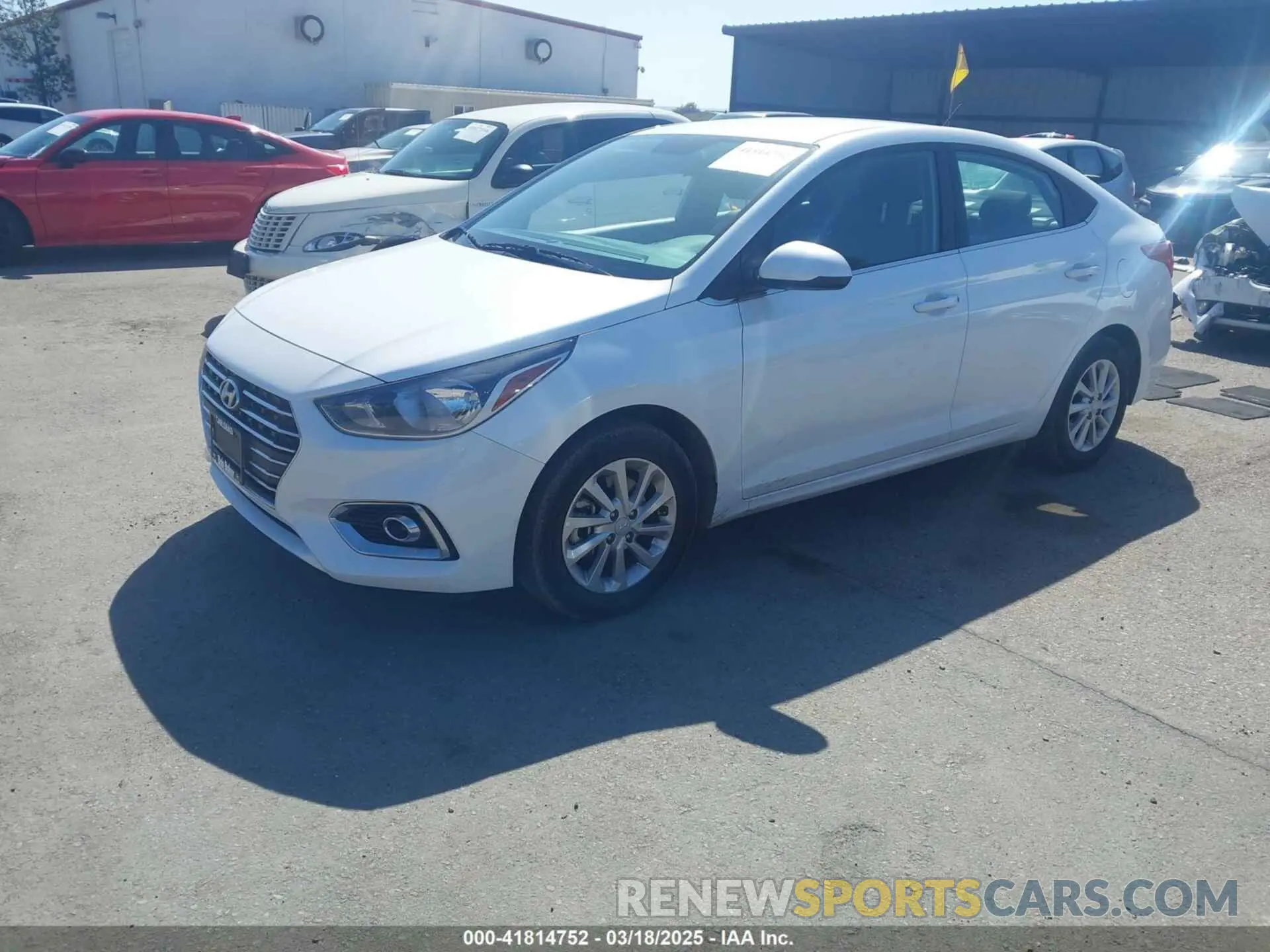 2 Photograph of a damaged car 3KPC24A61NE178497 HYUNDAI ACCENT 2022