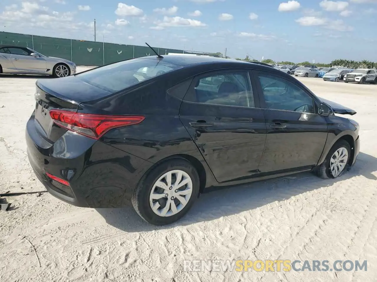 3 Photograph of a damaged car 3KPC24A61NE182565 HYUNDAI ACCENT 2022