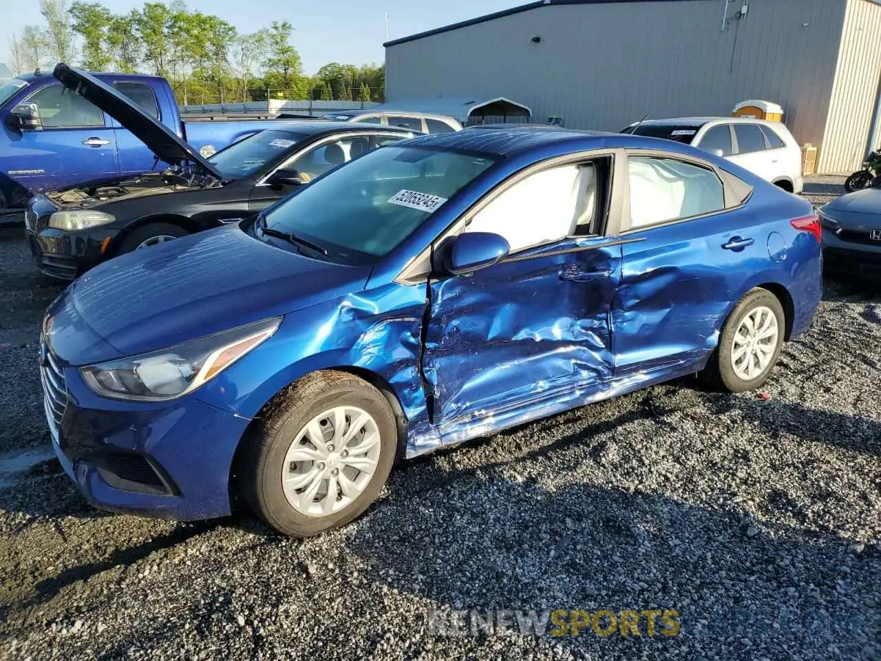 1 Photograph of a damaged car 3KPC24A61NE183277 HYUNDAI ACCENT 2022