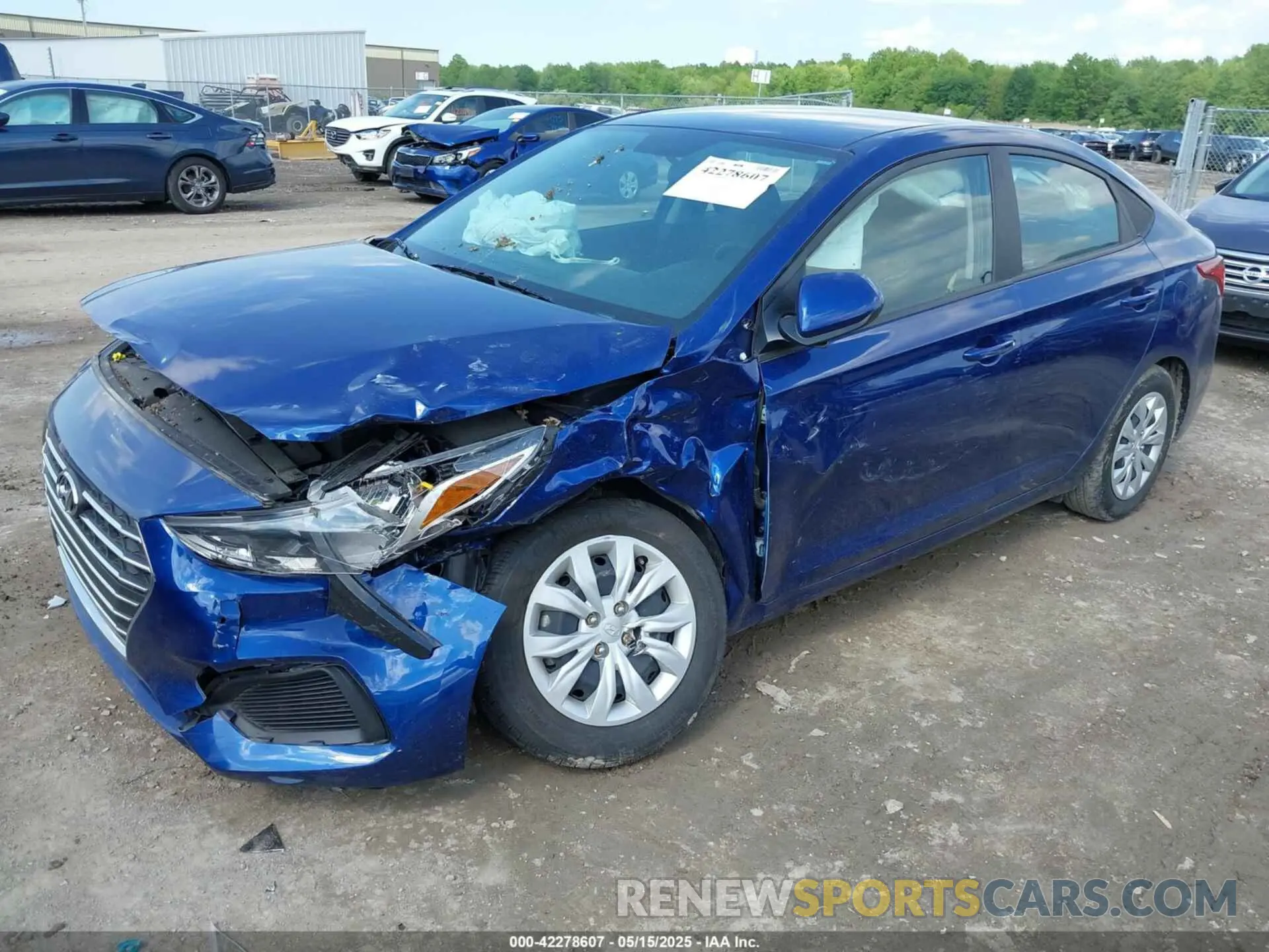 2 Photograph of a damaged car 3KPC24A61NE185658 HYUNDAI ACCENT 2022