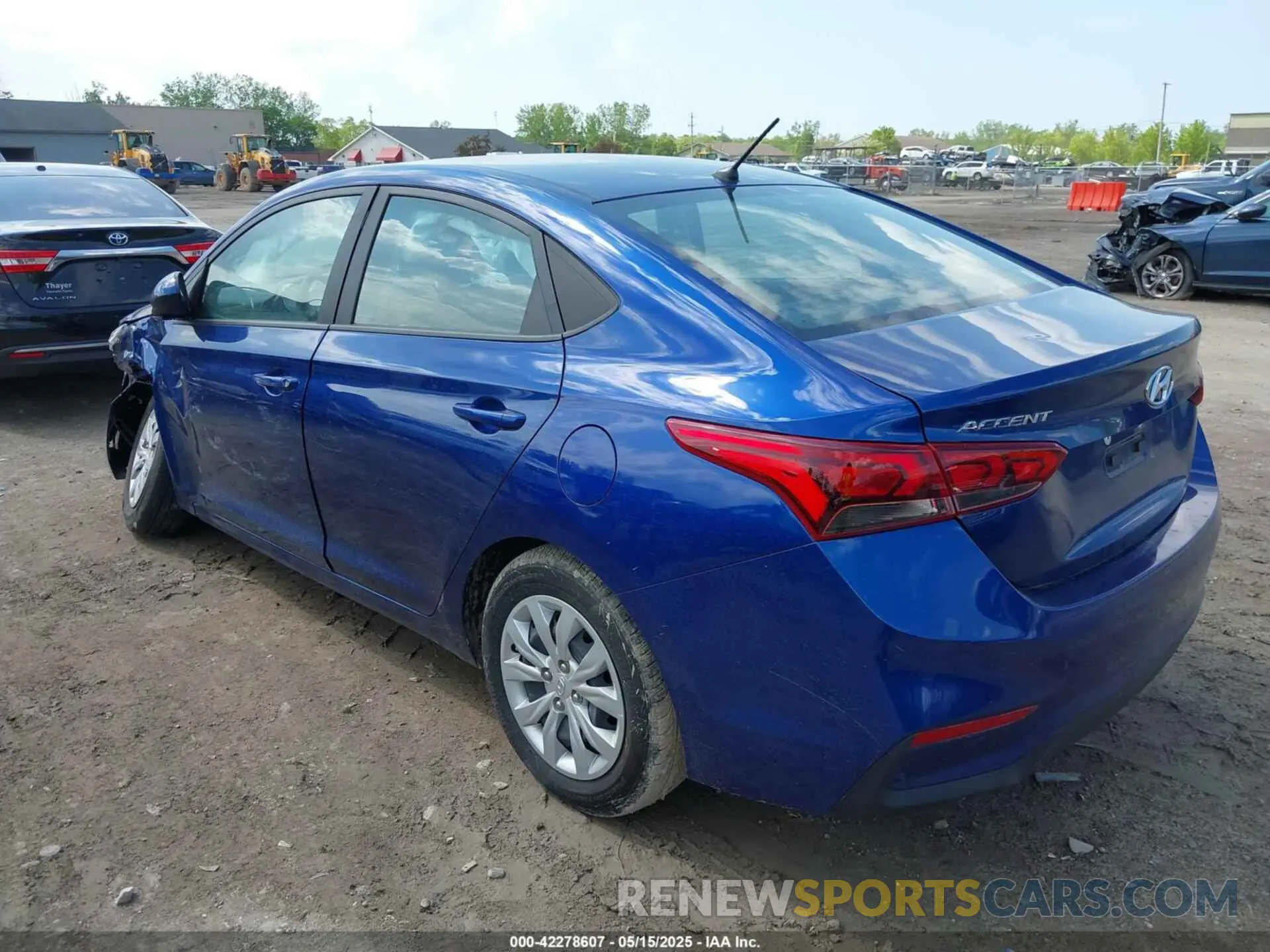 3 Photograph of a damaged car 3KPC24A61NE185658 HYUNDAI ACCENT 2022
