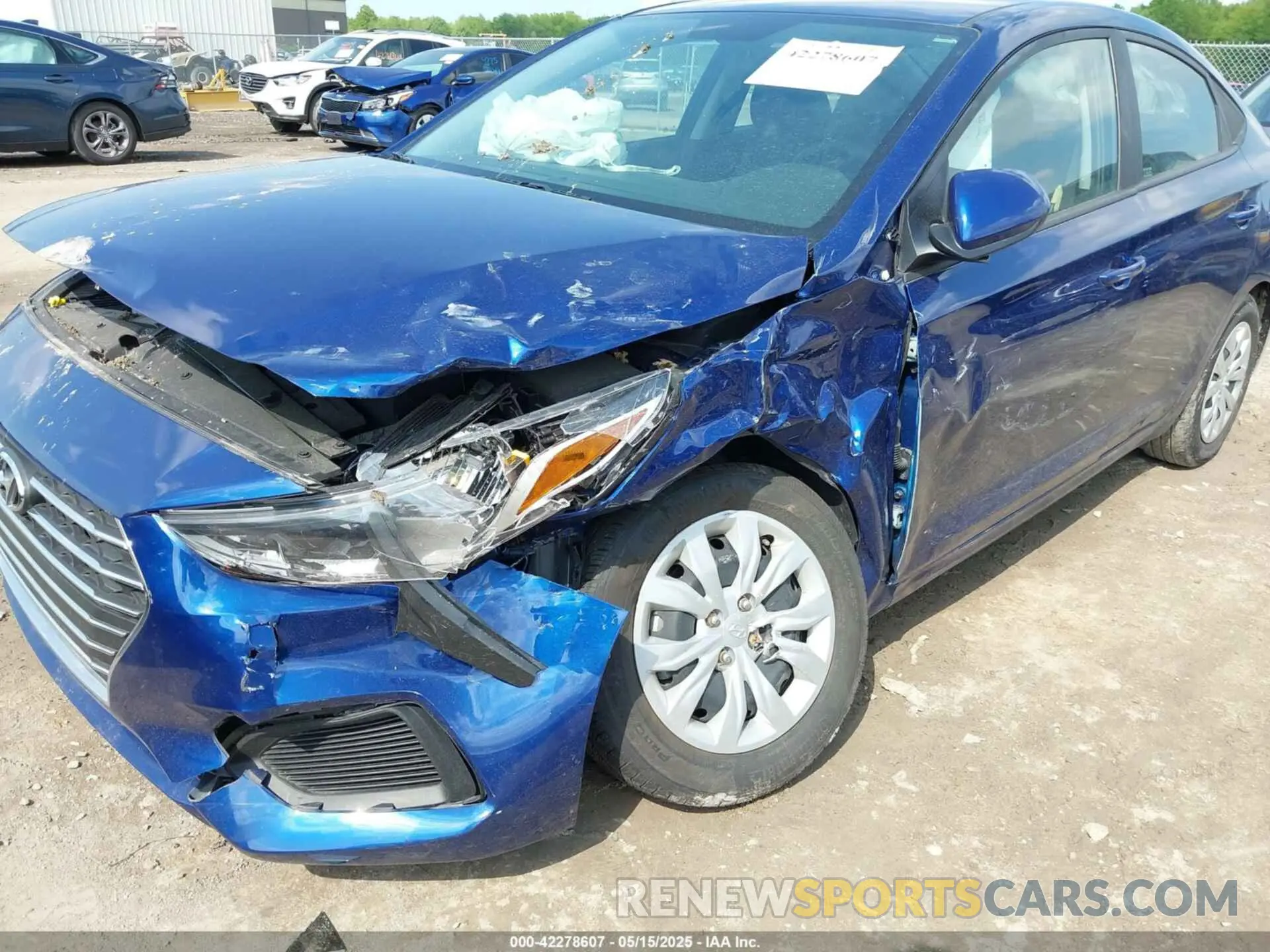 6 Photograph of a damaged car 3KPC24A61NE185658 HYUNDAI ACCENT 2022
