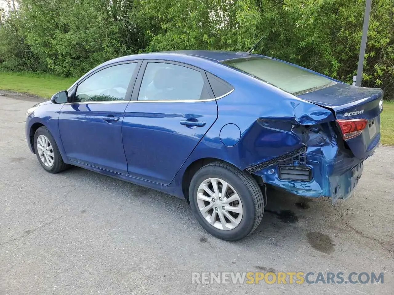 2 Photograph of a damaged car 3KPC24A62NE156654 HYUNDAI ACCENT 2022