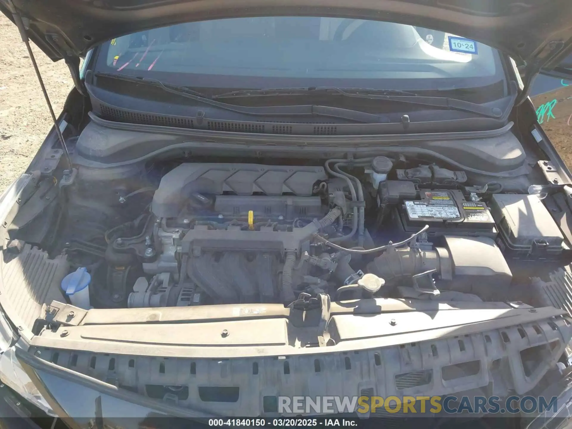10 Photograph of a damaged car 3KPC24A62NE158081 HYUNDAI ACCENT 2022