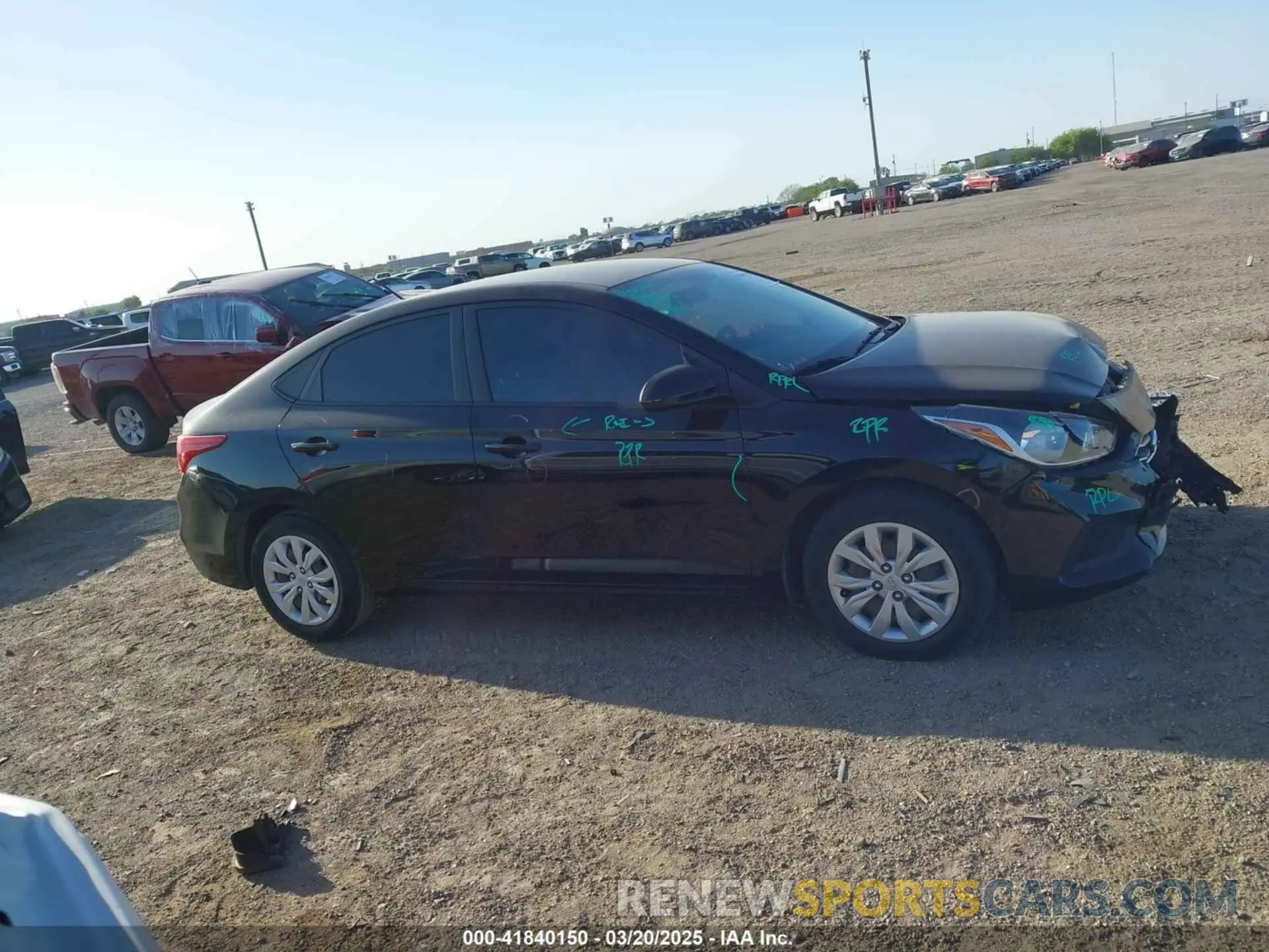 13 Photograph of a damaged car 3KPC24A62NE158081 HYUNDAI ACCENT 2022
