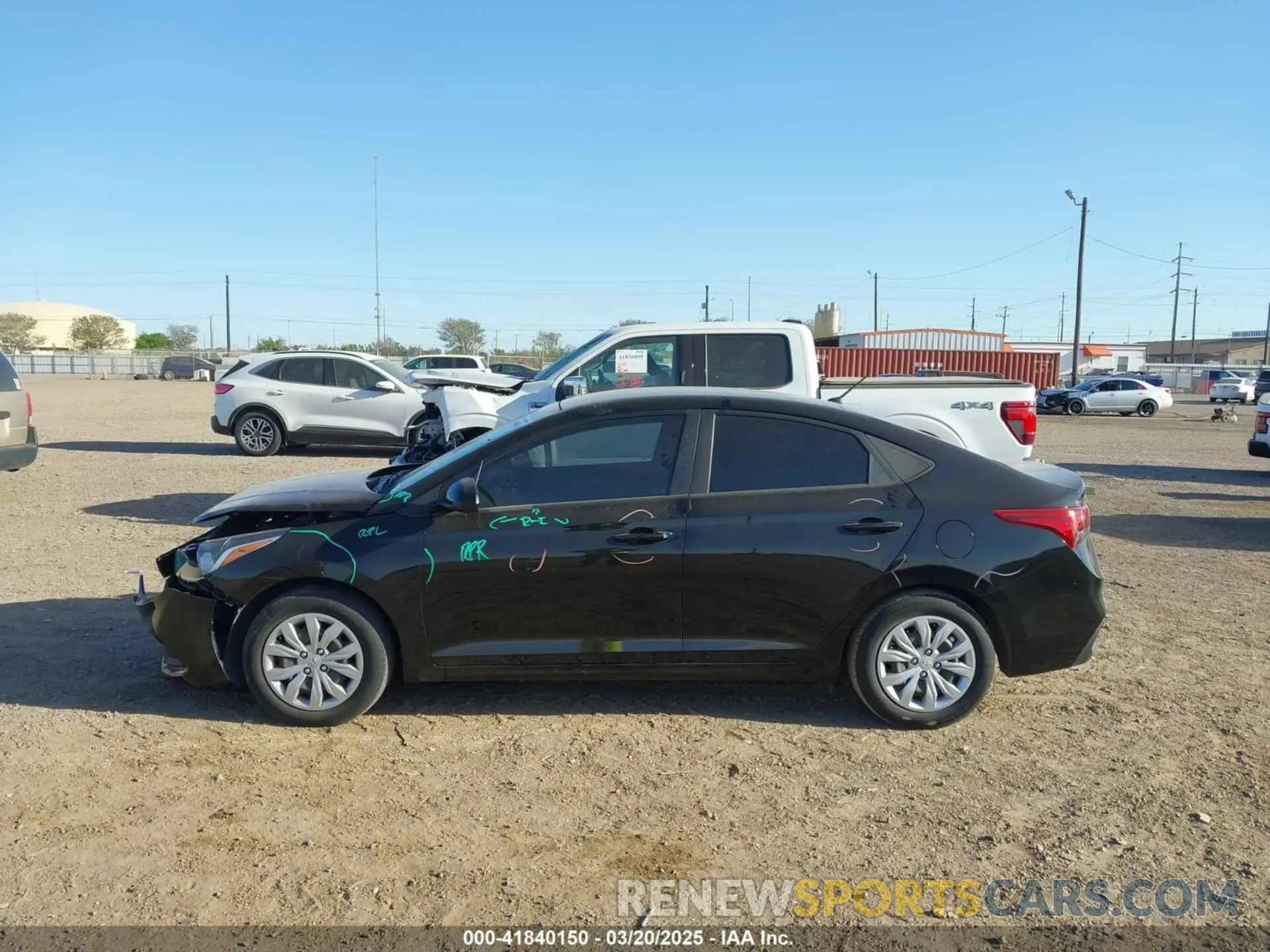 14 Photograph of a damaged car 3KPC24A62NE158081 HYUNDAI ACCENT 2022