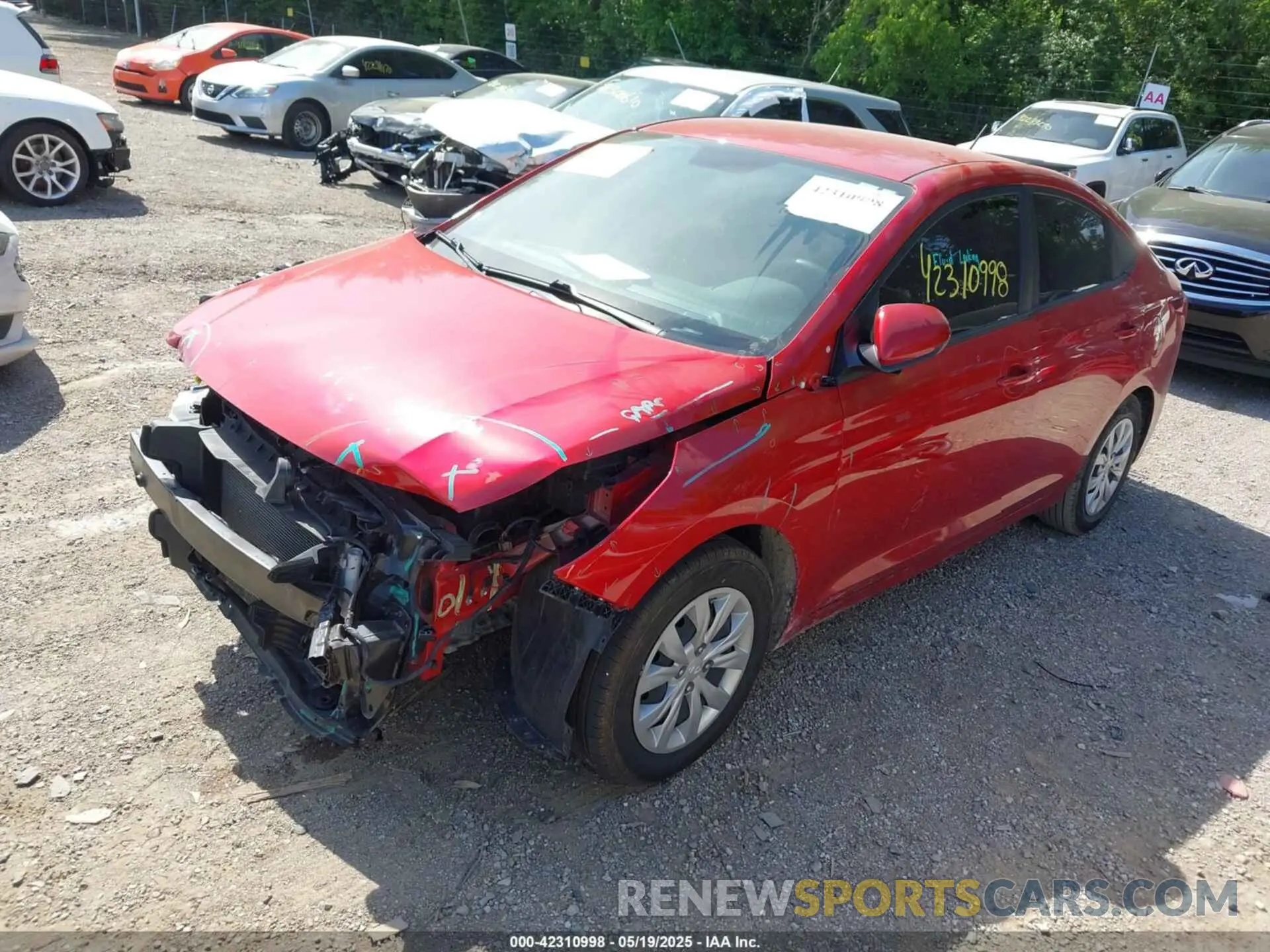 2 Photograph of a damaged car 3KPC24A62NE160929 HYUNDAI ACCENT 2022