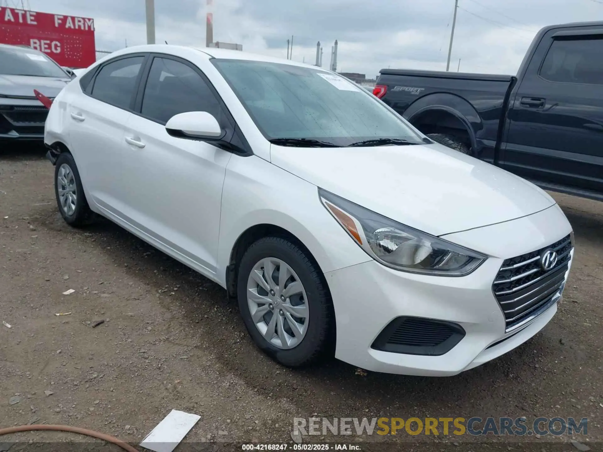 1 Photograph of a damaged car 3KPC24A62NE171655 HYUNDAI ACCENT 2022