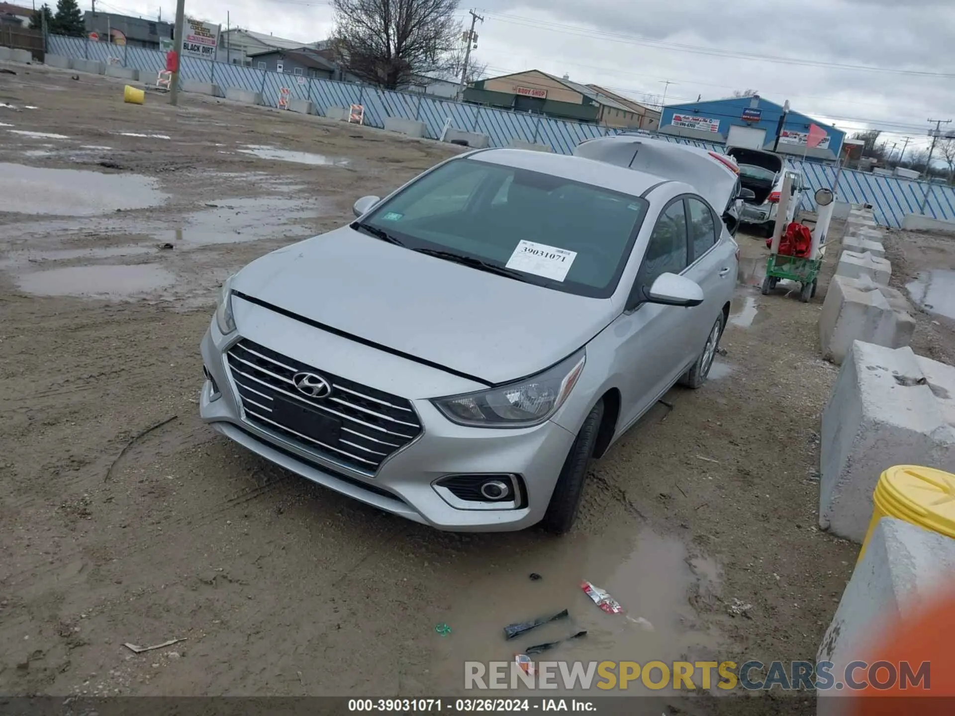 2 Photograph of a damaged car 3KPC24A62NE173633 HYUNDAI ACCENT 2022