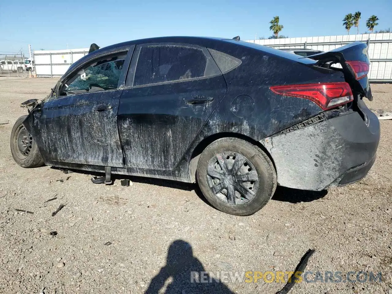 2 Photograph of a damaged car 3KPC24A62NE182431 HYUNDAI ACCENT 2022