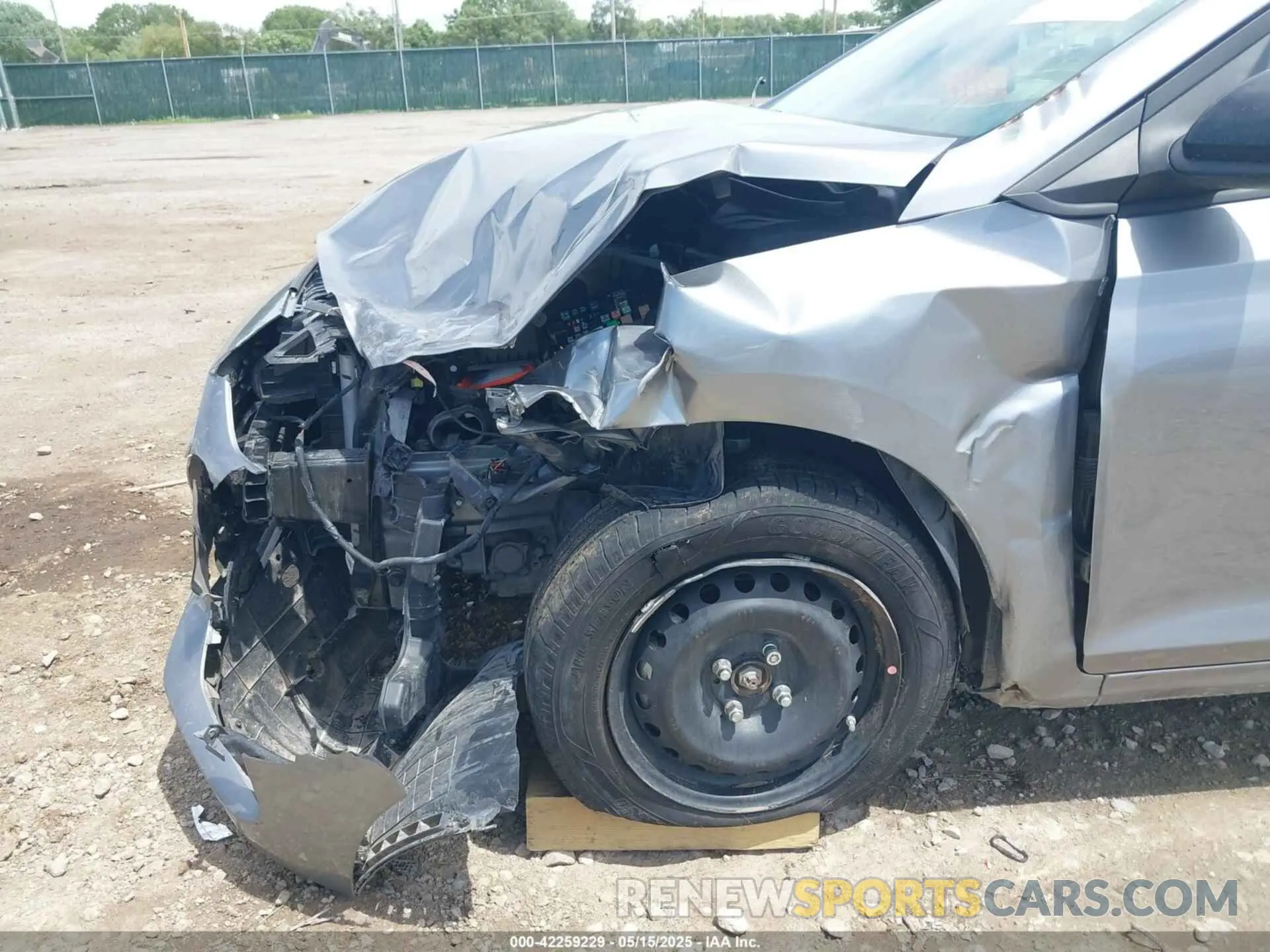 6 Photograph of a damaged car 3KPC24A63NE155481 HYUNDAI ACCENT 2022