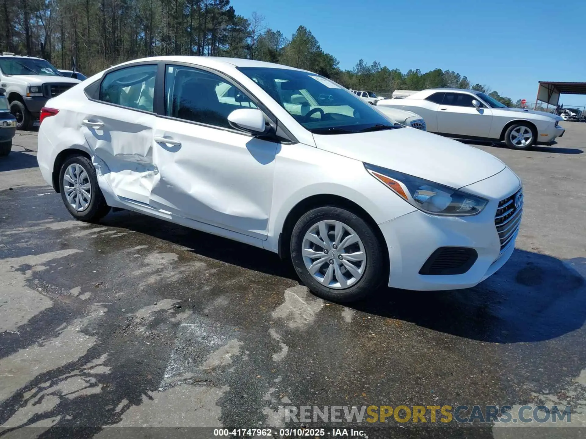 1 Photograph of a damaged car 3KPC24A63NE157599 HYUNDAI ACCENT 2022