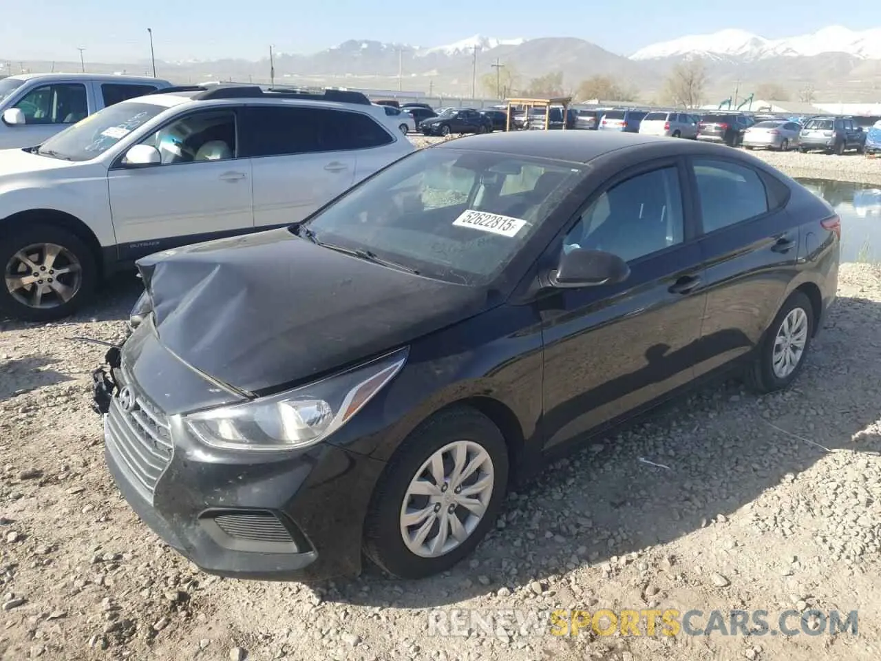 1 Photograph of a damaged car 3KPC24A63NE172863 HYUNDAI ACCENT 2022