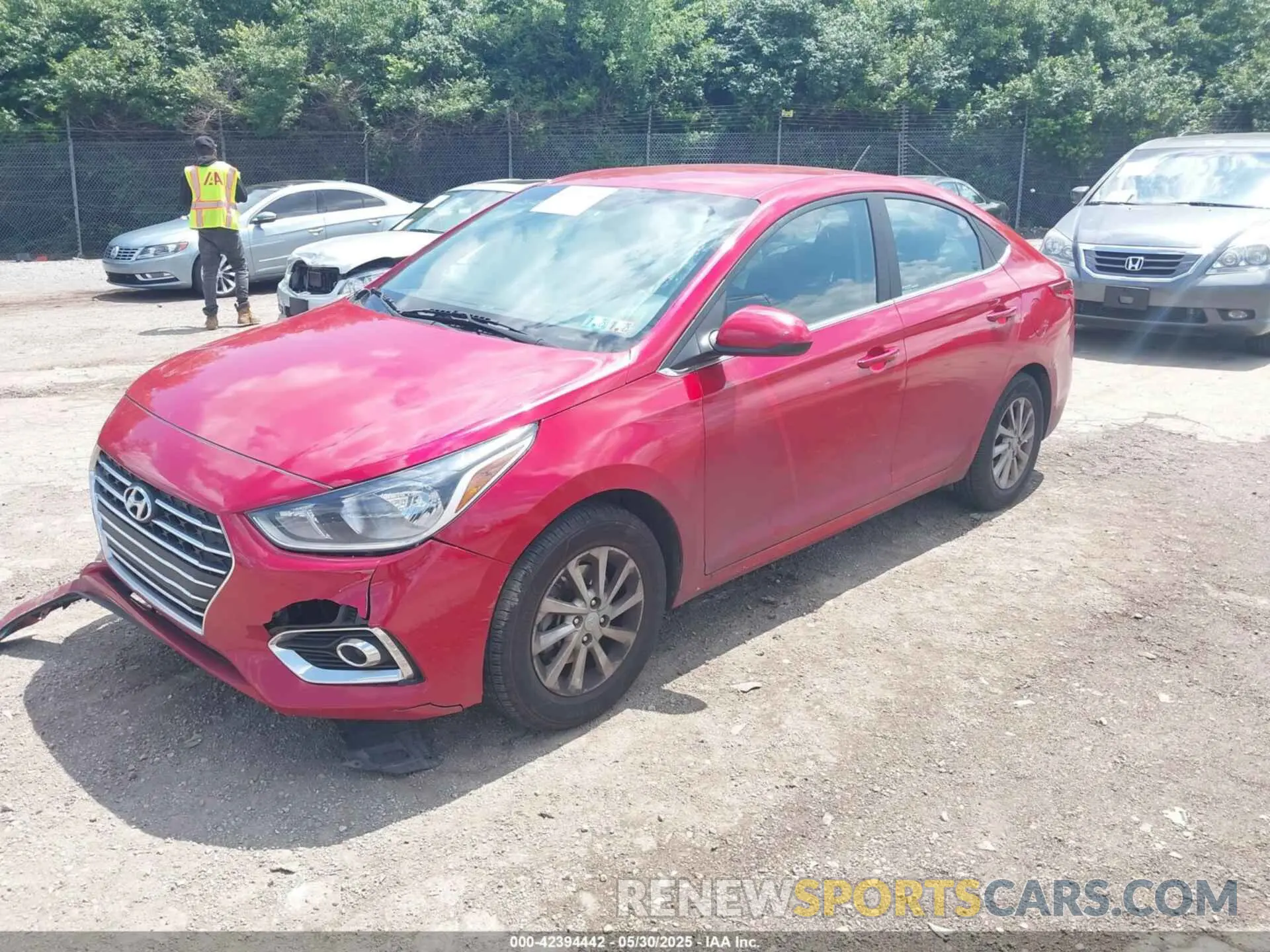 2 Photograph of a damaged car 3KPC24A63NE173401 HYUNDAI ACCENT 2022