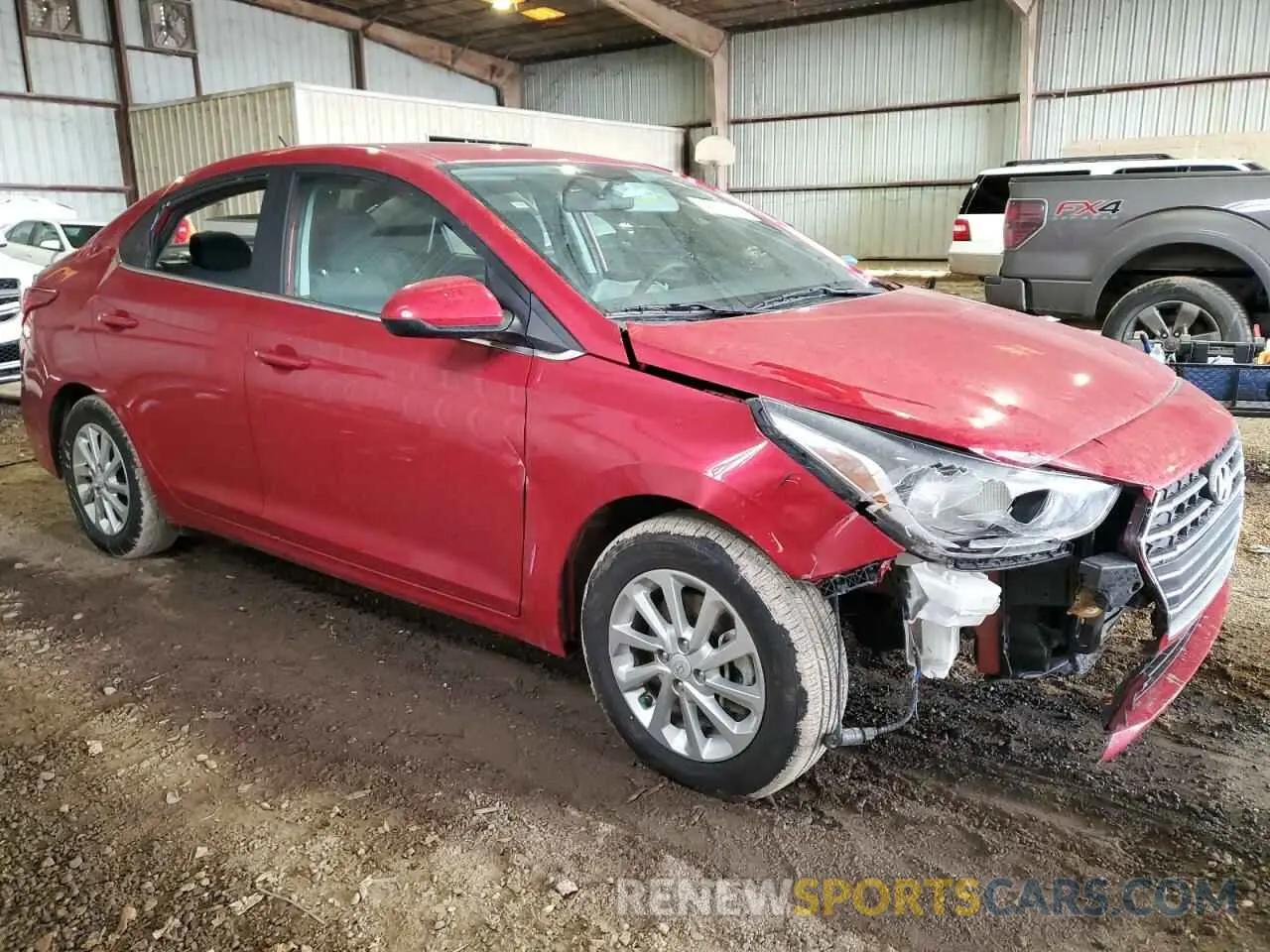 4 Photograph of a damaged car 3KPC24A63NE180414 HYUNDAI ACCENT 2022