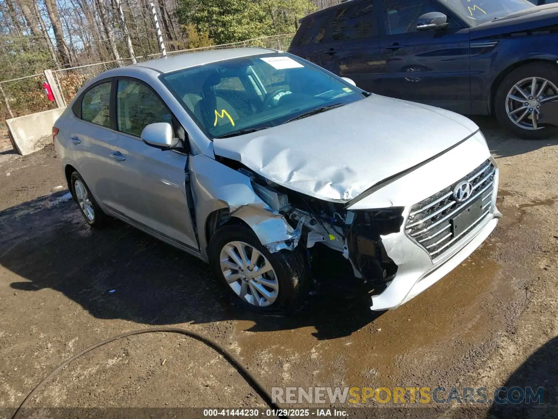 1 Photograph of a damaged car 3KPC24A64NE157918 HYUNDAI ACCENT 2022