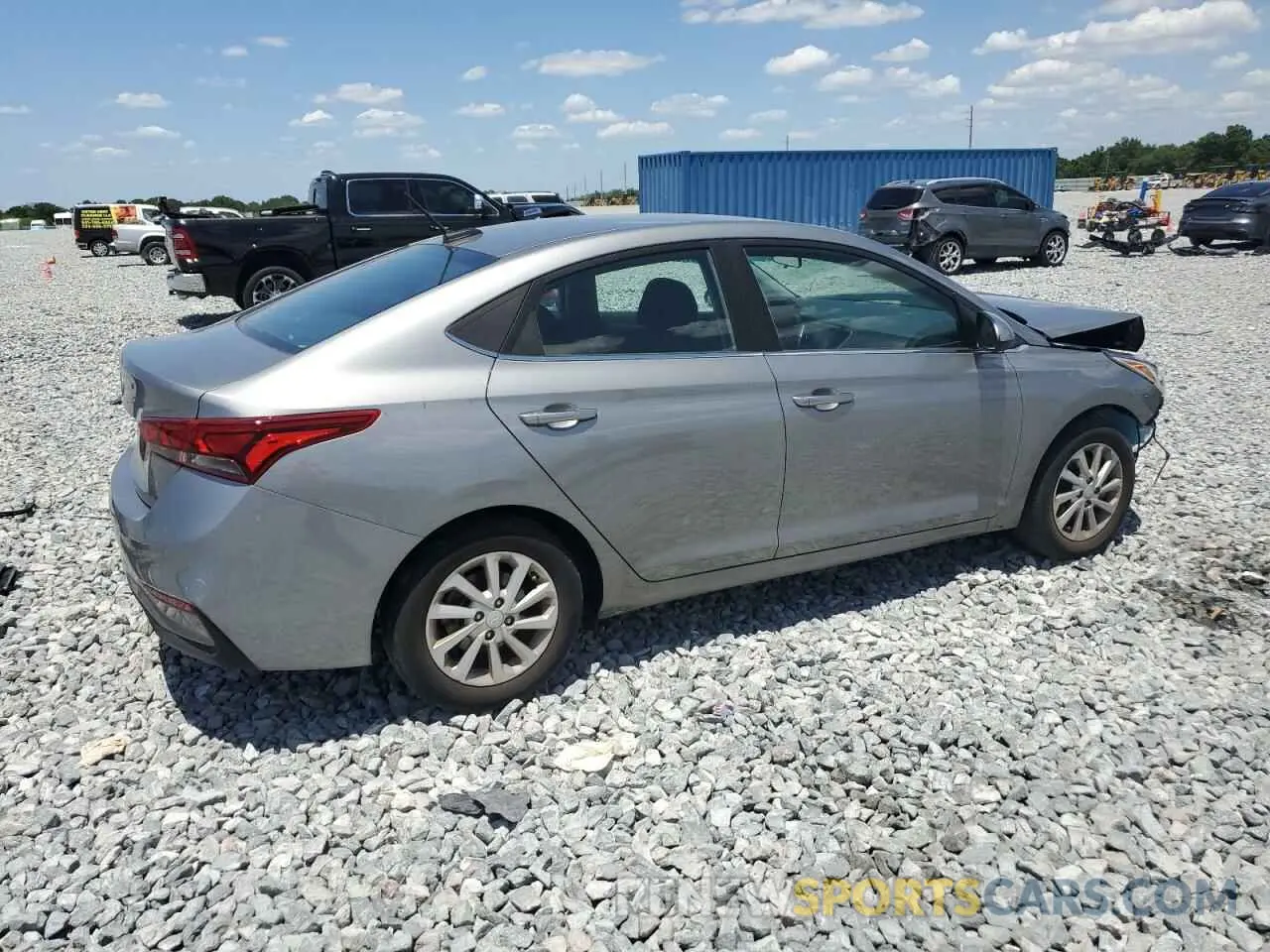 3 Photograph of a damaged car 3KPC24A64NE158826 HYUNDAI ACCENT 2022