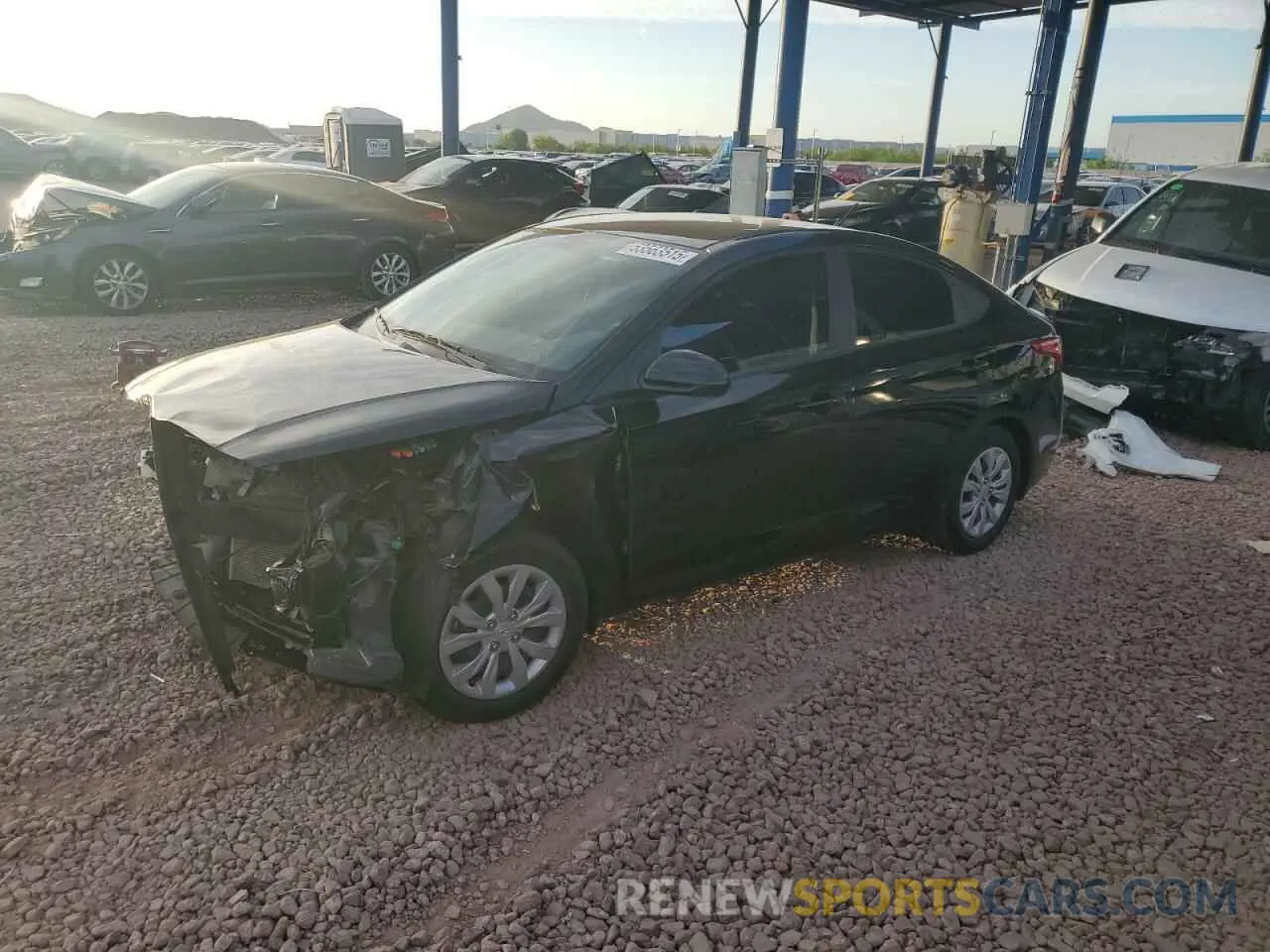 1 Photograph of a damaged car 3KPC24A64NE167672 HYUNDAI ACCENT 2022