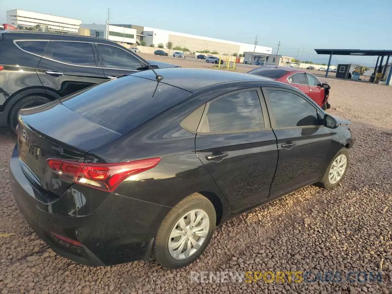 3 Photograph of a damaged car 3KPC24A64NE167672 HYUNDAI ACCENT 2022