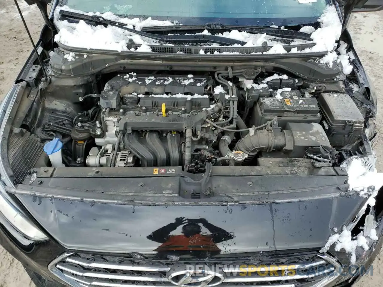 12 Photograph of a damaged car 3KPC24A64NE171320 HYUNDAI ACCENT 2022