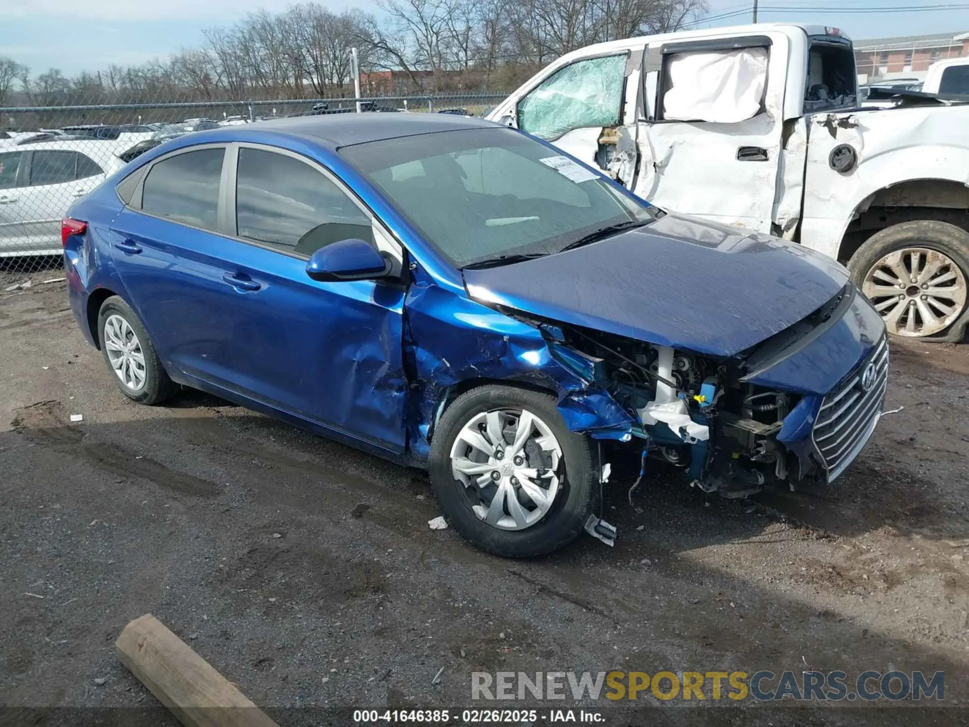 1 Photograph of a damaged car 3KPC24A64NE177005 HYUNDAI ACCENT 2022