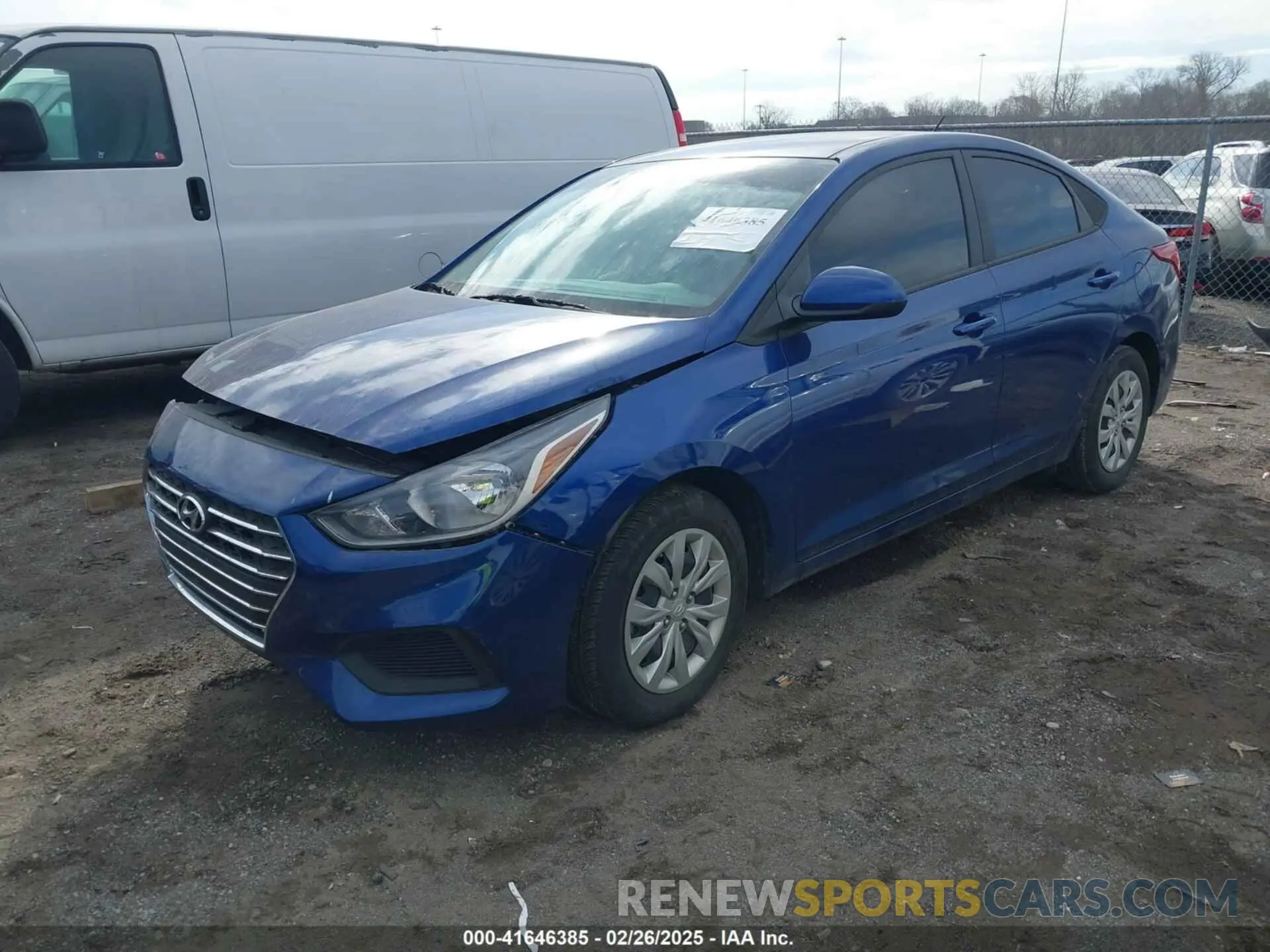 2 Photograph of a damaged car 3KPC24A64NE177005 HYUNDAI ACCENT 2022