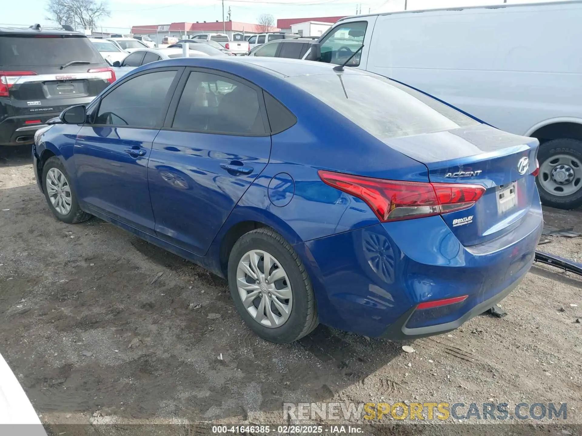 3 Photograph of a damaged car 3KPC24A64NE177005 HYUNDAI ACCENT 2022