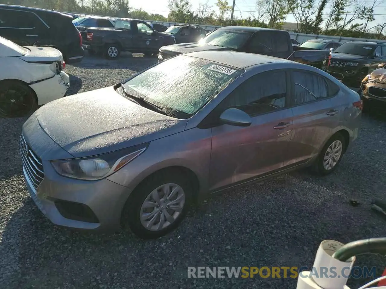1 Photograph of a damaged car 3KPC24A64NE184438 HYUNDAI ACCENT 2022