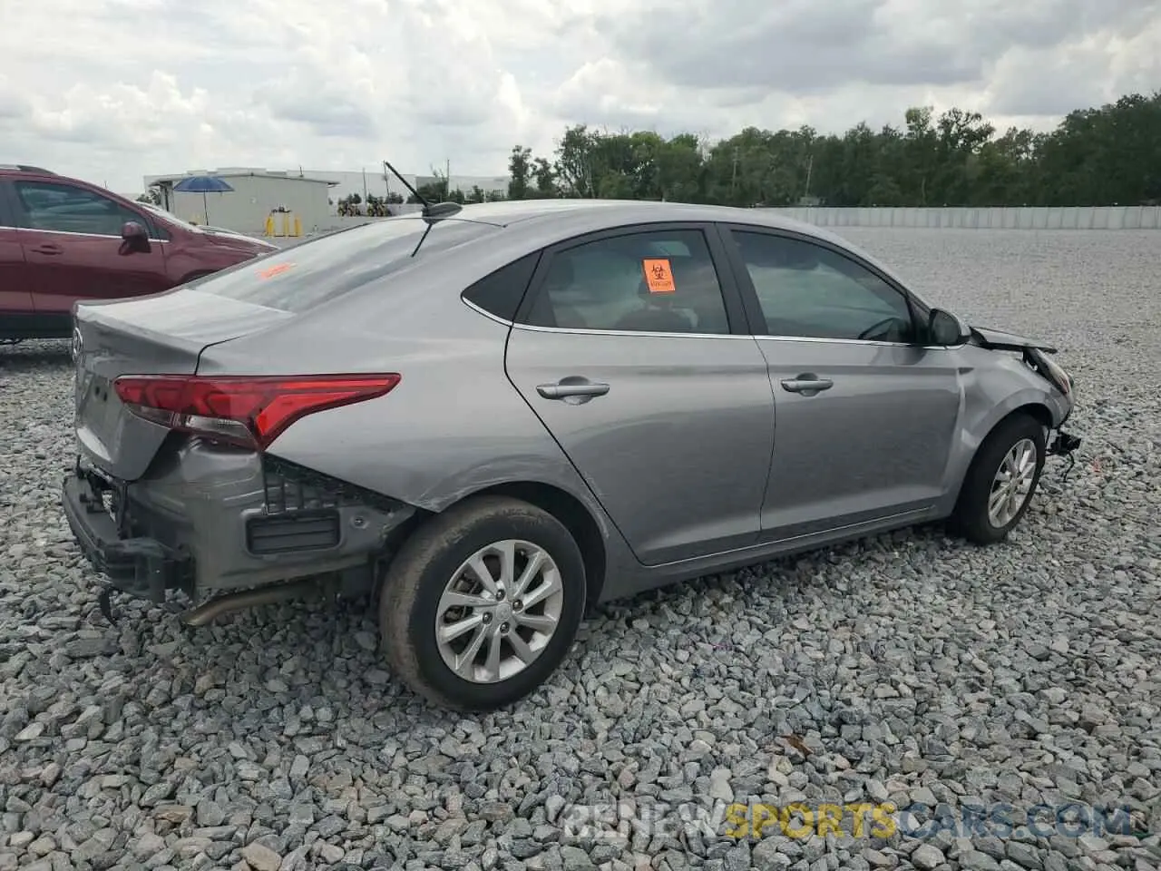 3 Photograph of a damaged car 3KPC24A64NE189980 HYUNDAI ACCENT 2022