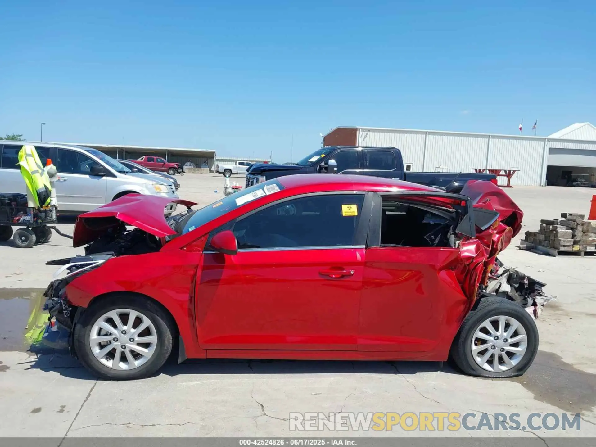 14 Photograph of a damaged car 3KPC24A65NE158043 HYUNDAI ACCENT 2022
