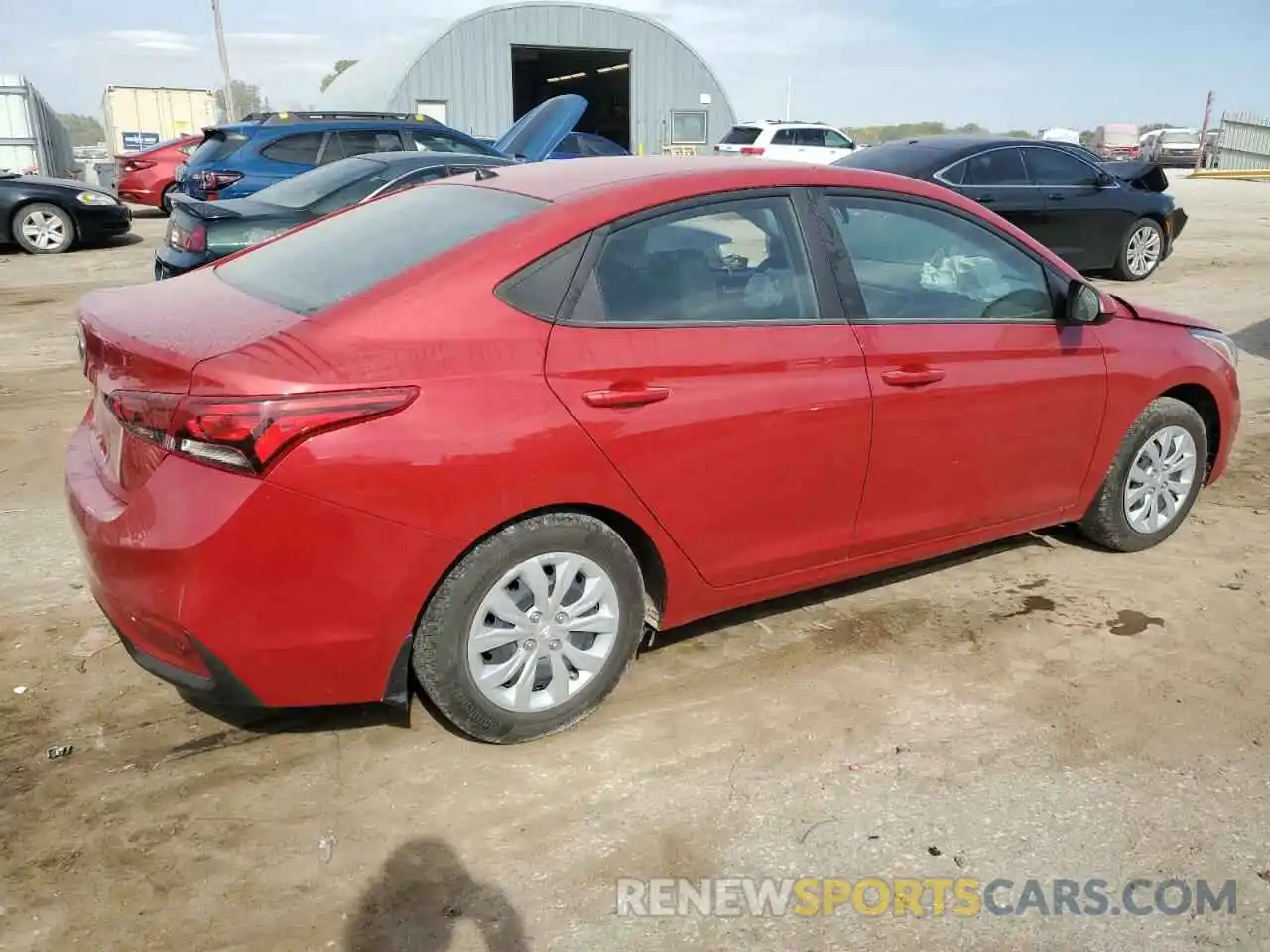 3 Photograph of a damaged car 3KPC24A65NE159144 HYUNDAI ACCENT 2022