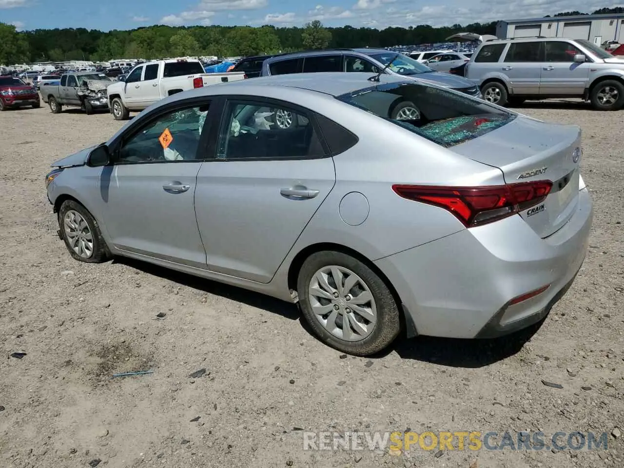 2 Photograph of a damaged car 3KPC24A66NE157337 HYUNDAI ACCENT 2022
