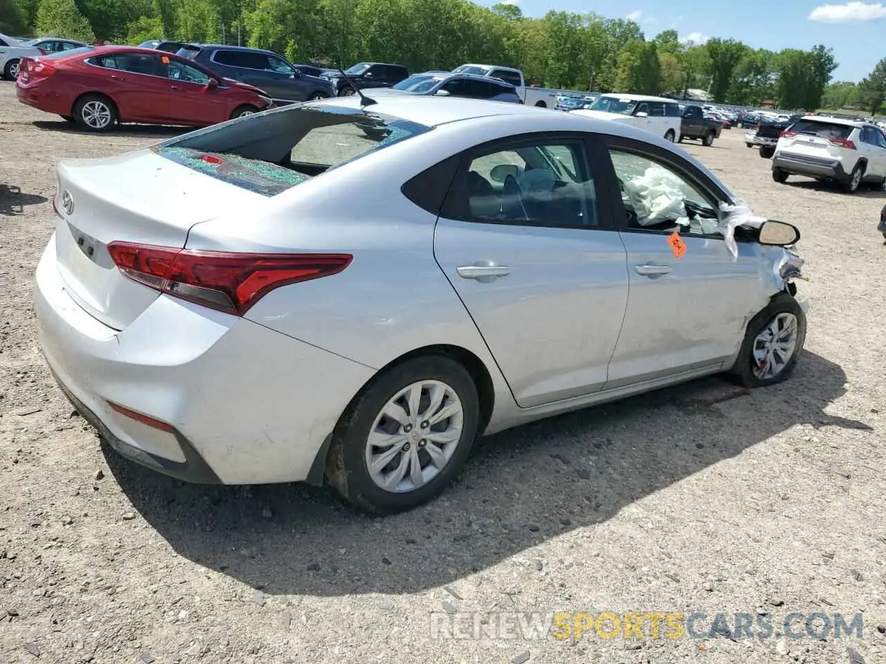 3 Photograph of a damaged car 3KPC24A66NE157337 HYUNDAI ACCENT 2022
