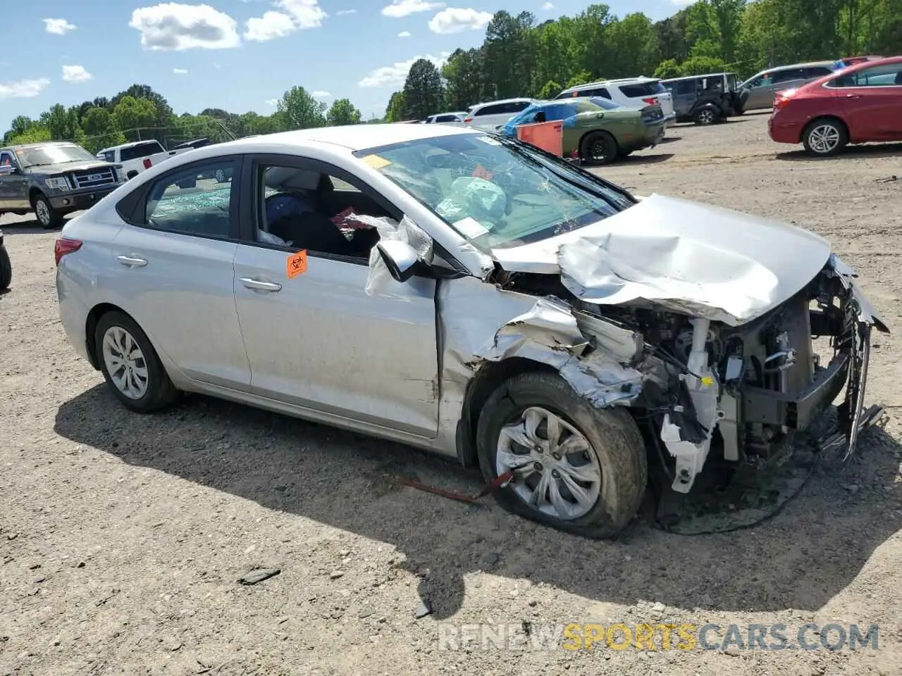 4 Photograph of a damaged car 3KPC24A66NE157337 HYUNDAI ACCENT 2022