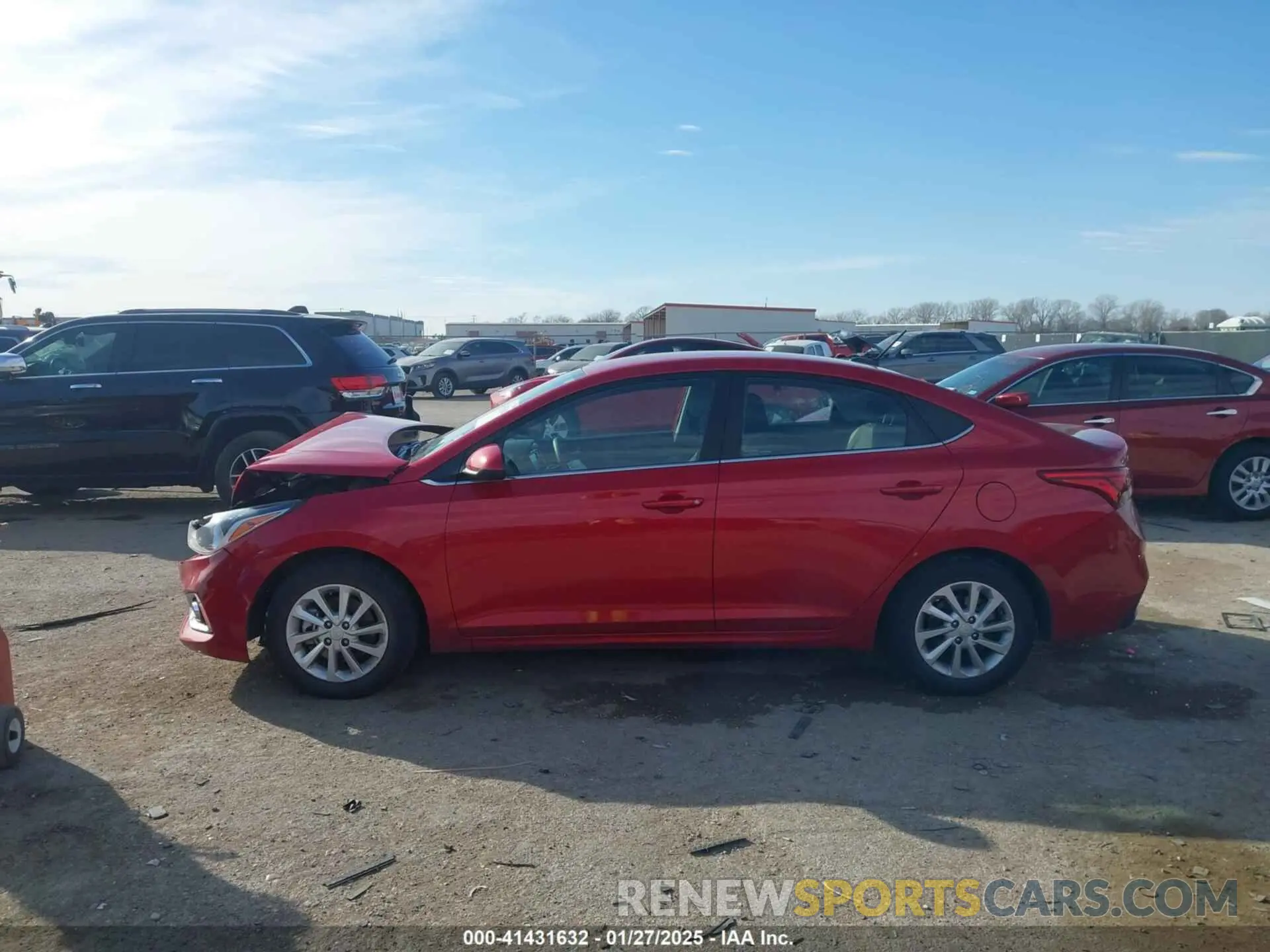 14 Photograph of a damaged car 3KPC24A66NE158066 HYUNDAI ACCENT 2022
