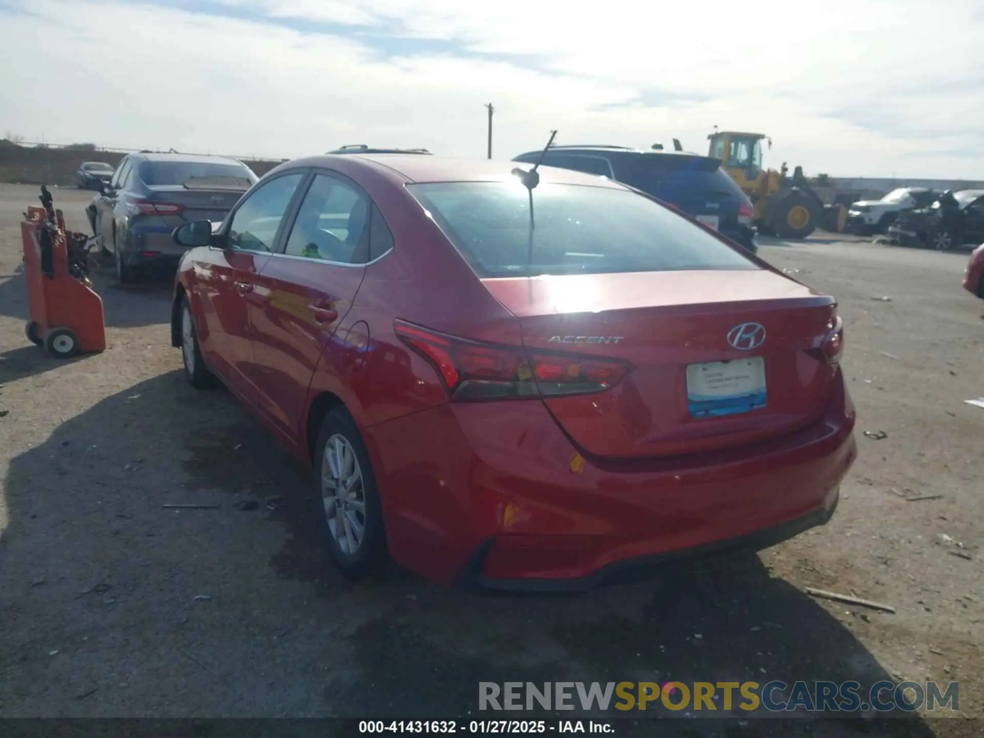 3 Photograph of a damaged car 3KPC24A66NE158066 HYUNDAI ACCENT 2022