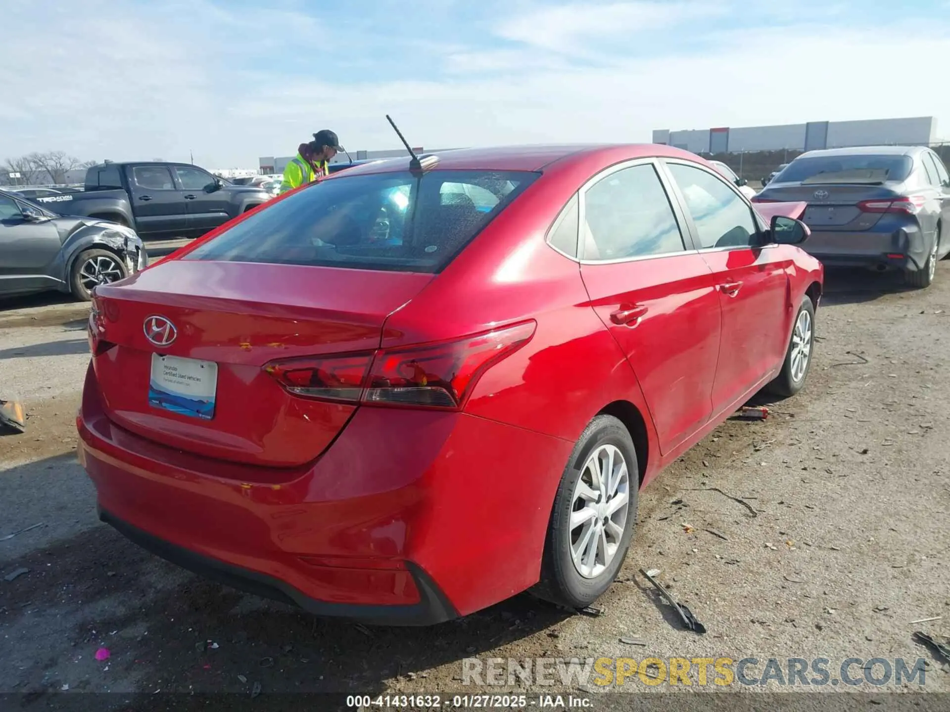 4 Photograph of a damaged car 3KPC24A66NE158066 HYUNDAI ACCENT 2022