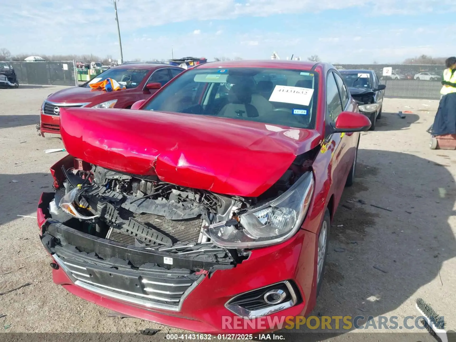 6 Photograph of a damaged car 3KPC24A66NE158066 HYUNDAI ACCENT 2022