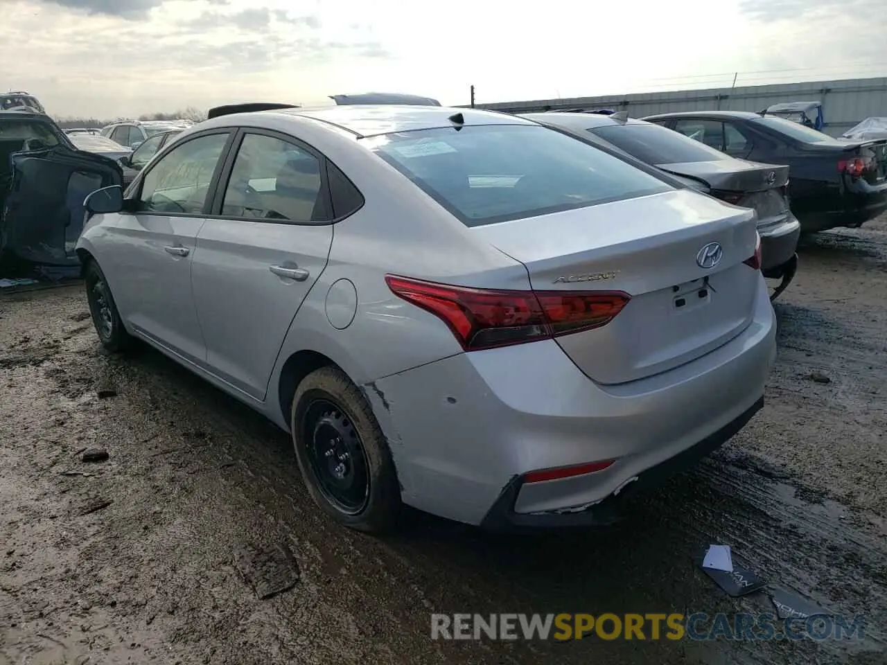 3 Photograph of a damaged car 3KPC24A66NE162747 HYUNDAI ACCENT 2022