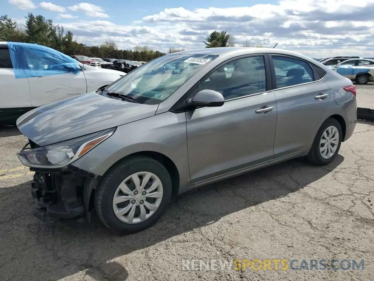 1 Photograph of a damaged car 3KPC24A66NE166541 HYUNDAI ACCENT 2022
