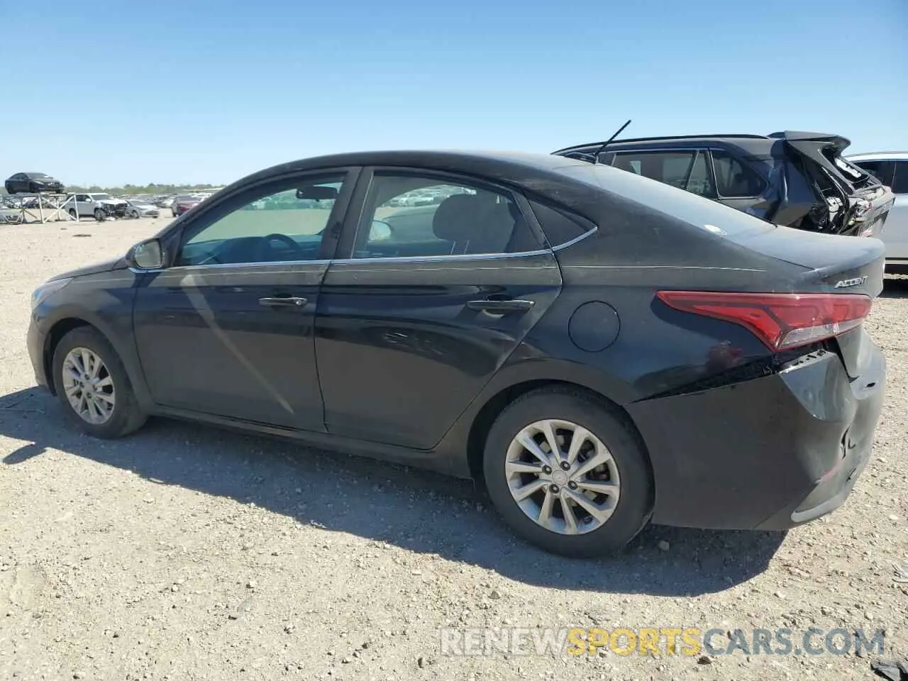 2 Photograph of a damaged car 3KPC24A66NE172422 HYUNDAI ACCENT 2022
