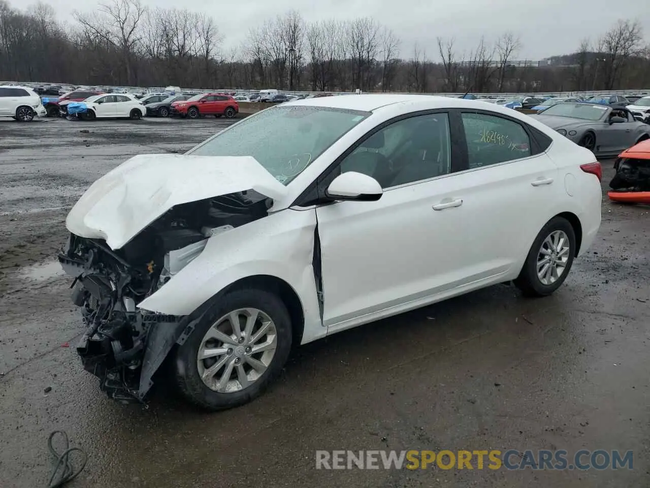 1 Photograph of a damaged car 3KPC24A66NE180553 HYUNDAI ACCENT 2022