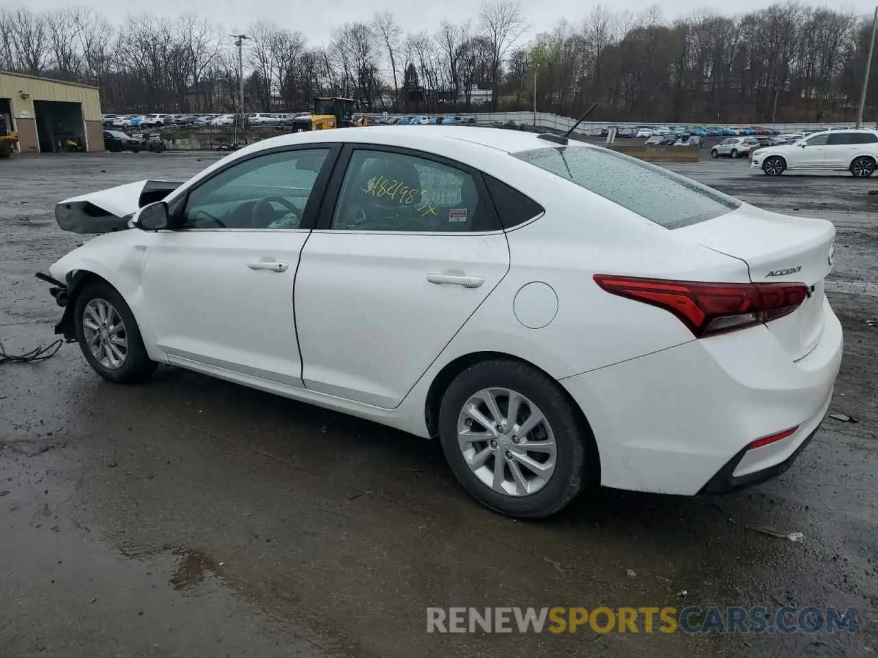 2 Photograph of a damaged car 3KPC24A66NE180553 HYUNDAI ACCENT 2022