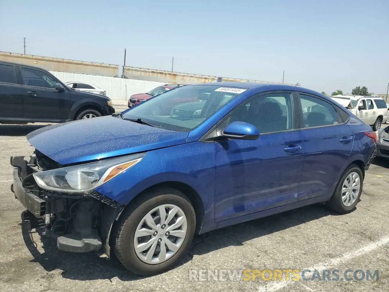 1 Photograph of a damaged car 3KPC24A66NE185431 HYUNDAI ACCENT 2022