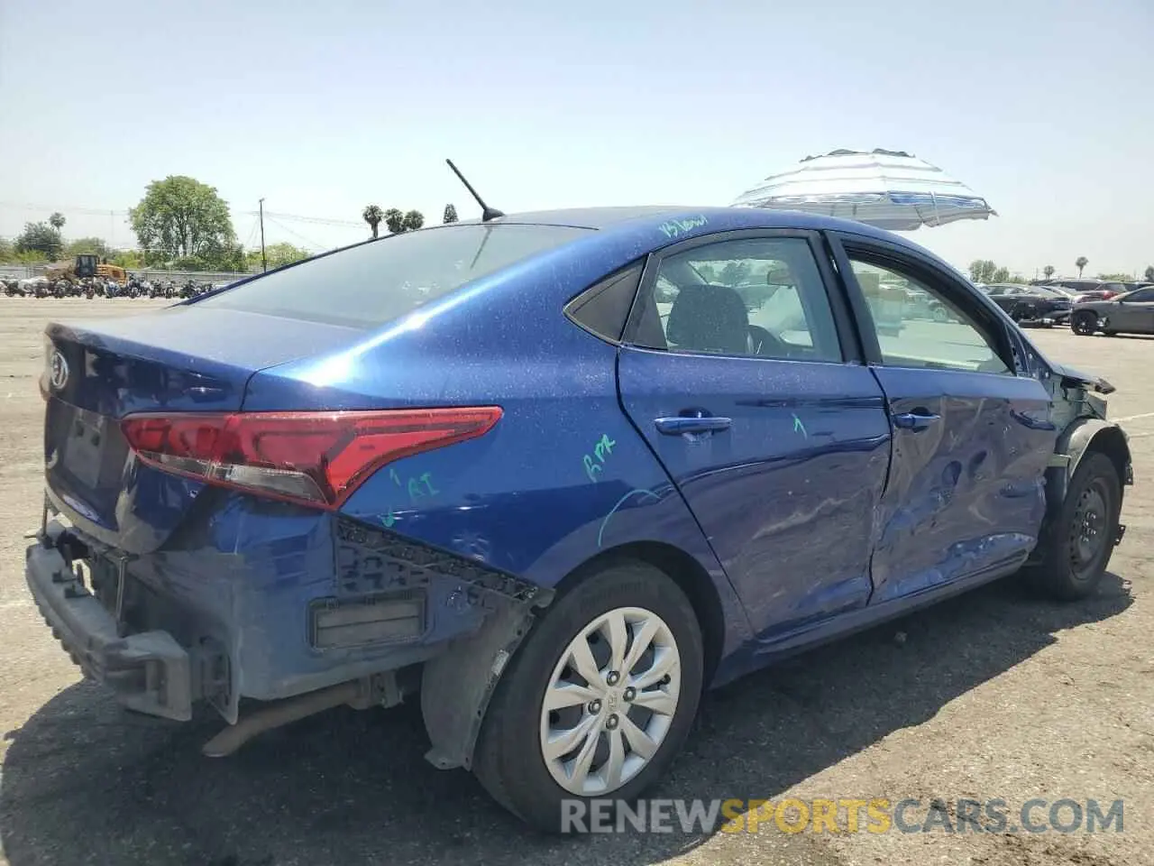 3 Photograph of a damaged car 3KPC24A66NE185431 HYUNDAI ACCENT 2022