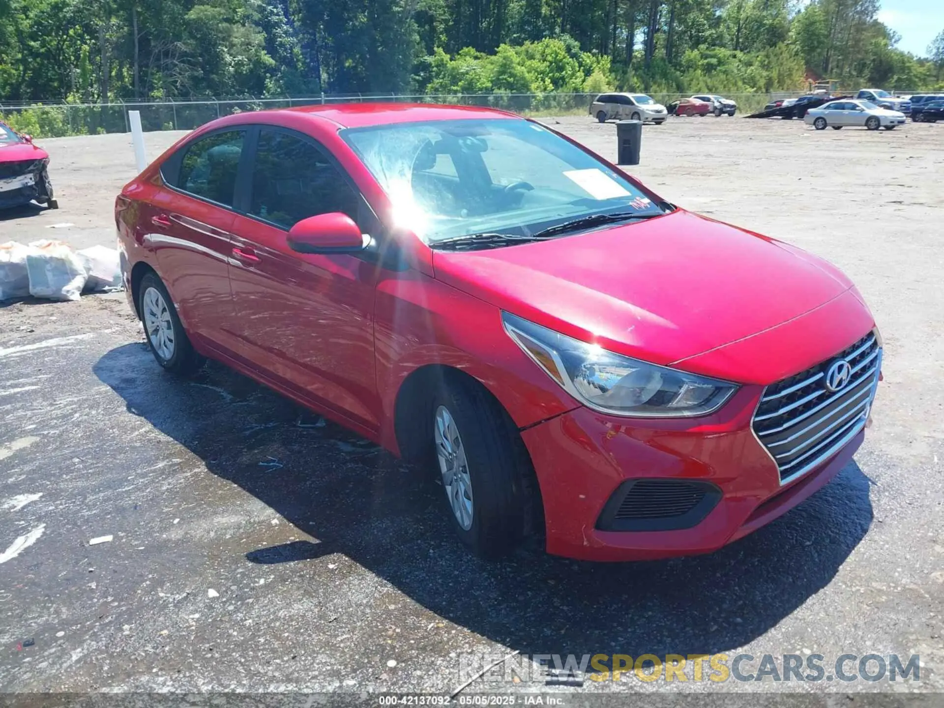 1 Photograph of a damaged car 3KPC24A67NE154530 HYUNDAI ACCENT 2022