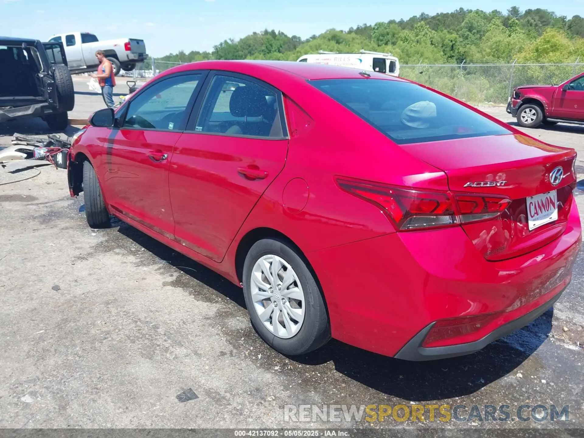 3 Photograph of a damaged car 3KPC24A67NE154530 HYUNDAI ACCENT 2022