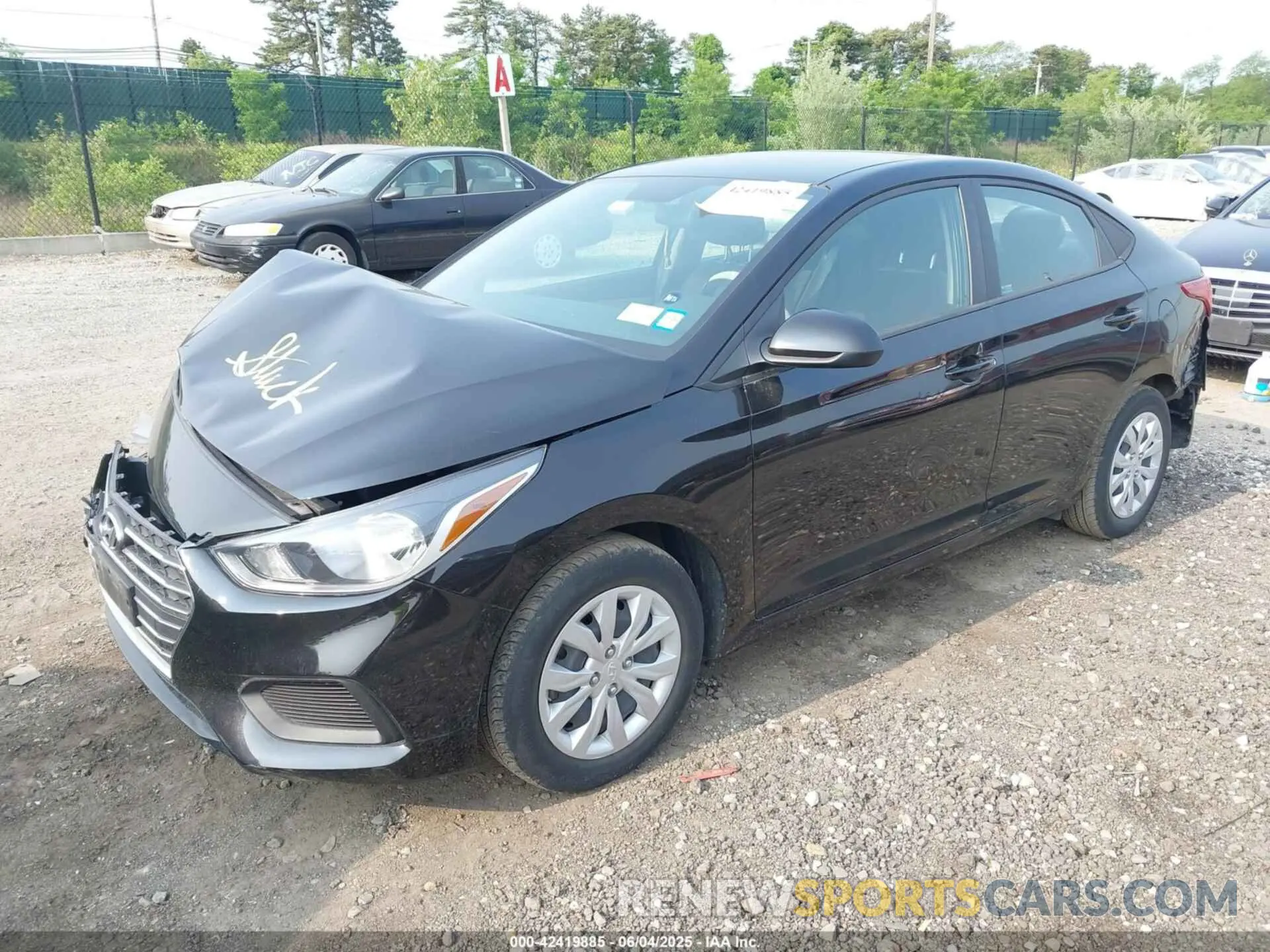 2 Photograph of a damaged car 3KPC24A67NE157914 HYUNDAI ACCENT 2022